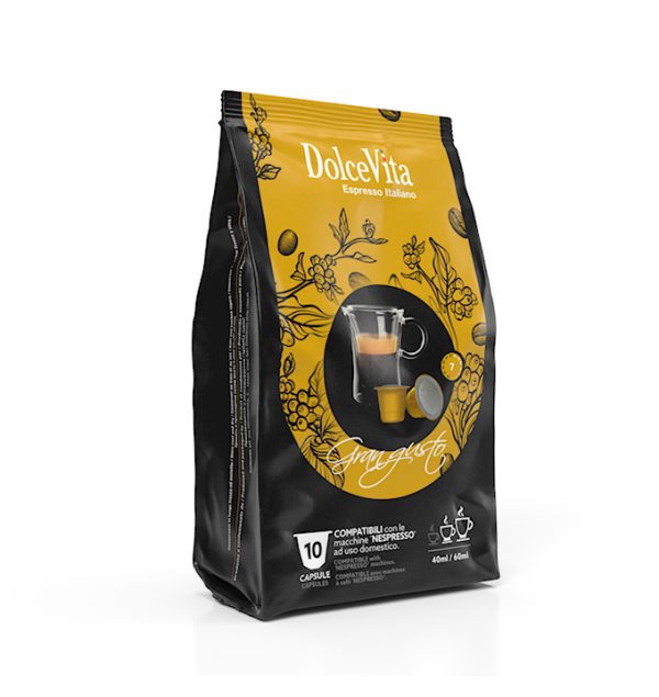 Cápsulas Gran Gusto Compatible Nespresso (Bolsa 10 UN)