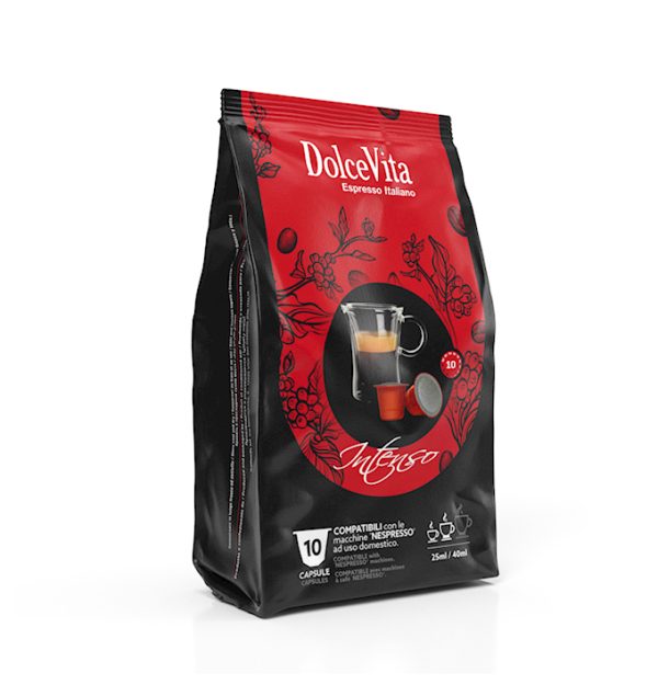 Cápsulas Intenso Compatible Nespresso (Bolsa 10 UN)