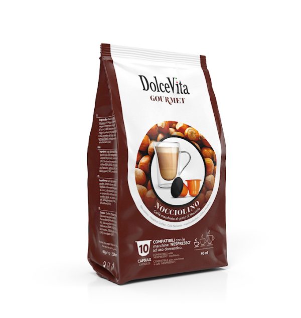 Cápsulas Avellana Cappuccino Compatible Nespresso (Bolsa 10 UN)
