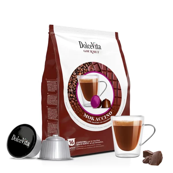 Cápsulas Mokaccino Compatible Dolce Gusto® (16 Cápsulas)