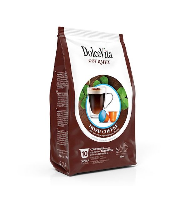 Cápsulas Irish Coffee Compatible Nespresso (Bolsa 10 UN)